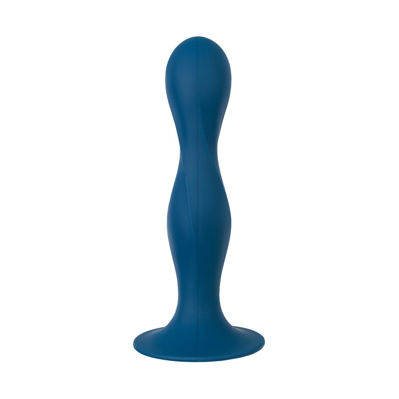 Фаллоимитатор Satisfyer Double Ball-R, силикон, синий, 18 см