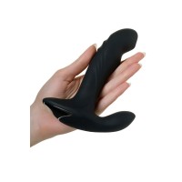 Стимулятор простаты Buckle Rolling, D-PENG, силикон, черный, 17 см