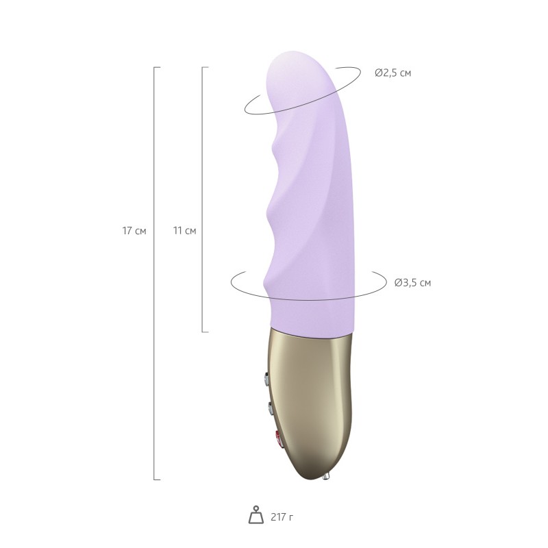 Пульсатор-мини Fun Factory STRONIC PETITE, силикон, фиолетовый, 17 см