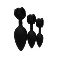 Набор анальных плагов Bathmate Anal Training Plugs, силикон, чёрный