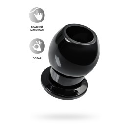 Анальная втулка TOYFA Basic M, TPE, чёрная, 6,5 см