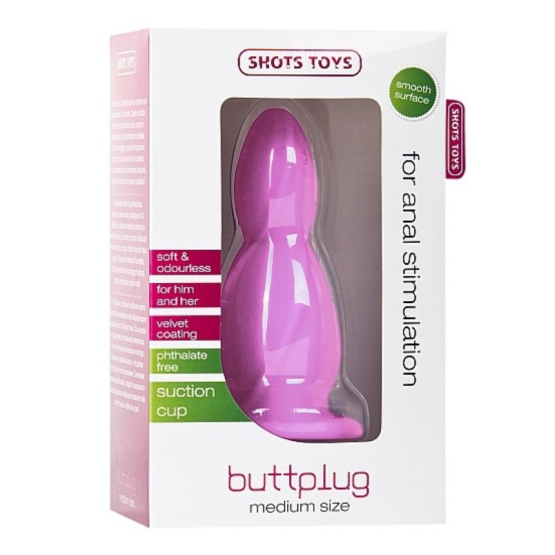 Анальная втулка Medium Buttplug розовая