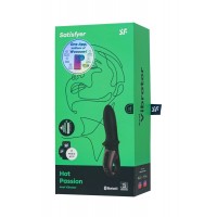 Фото  Анальный вибратор с нагревом Satisfyer Hot Passion Connect App, силикон, черный, 18 см