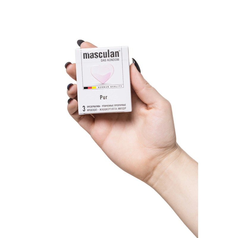 Презервативы masculan  Pur № 3 утонченные, 18,5 см, 5.3 см, 3 шт.