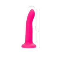 Фаллоимитатор, светящийся в темноте Beyond by Toyfa Bucky Glow, силикон, розовый, 14 см