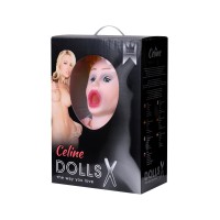 Кукла надувная Dolls-X by TOYFA Celine с реалистичной головой, блондинка, с тремя отверстиями