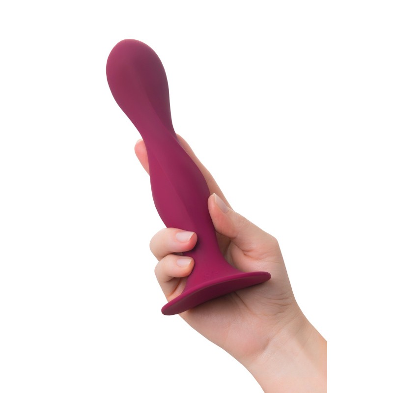 Фаллоимитатор Satisfyer Double Ball-R, силикон, красный, 18 см