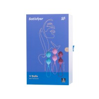 Набор вагинальных шариков Satisfyer Balls C03 Double, силикон, ассорти, Ø 3 см.