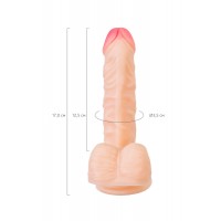 Реалистичный фаллоимитатор RealStick Nude Shaw, PVC, телесный, 17 см