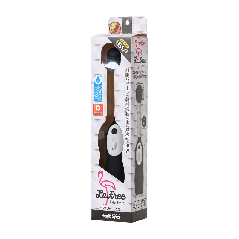 Вибромассажёр LaFree DENMA  Magic Eyes, ABS пластик, черный, 20,4 см