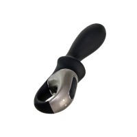 Вибростимулятор-унисекс с подогревом Satisfyer Heated Climax Connect App, черный, 20,7 см