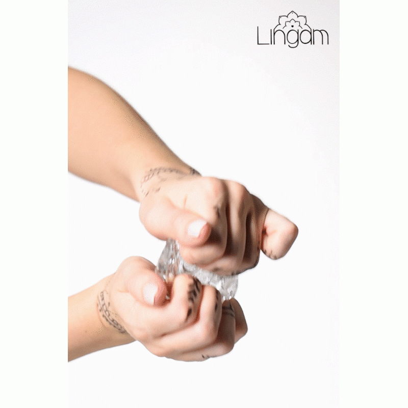 Мастурбатор нереалистичный Lingam by TOYFA Rashmi, TPE, прозрачный, 15,5 см