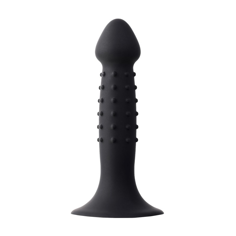 Анальный фаллоимитатор A-Toys by TOYFA Spikn, силикон, черный, 14 см