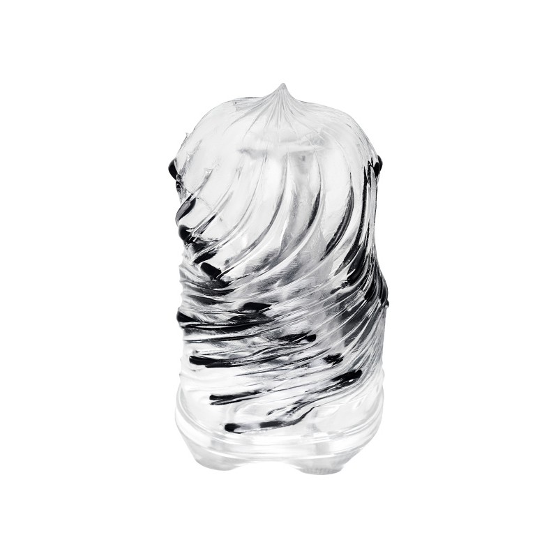 Нереалистичный мастурбатор TENGA Crysta Leaf, TPE, прозрачный, 15,5 см