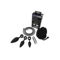 Набор анальных плагов Bathmate Anal Training Plugs VIBE, силикон, чёрный