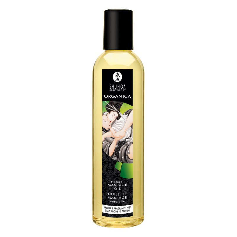 Масло массажное Shunga Organica без аромата «Натуральное» (Natural. Aroma & Fragrance Free), 240 мл