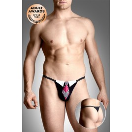 Стринги мужские с галстуком SoftLine Collection, черный, S/L