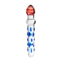 Двусторонний фаллоимитатор Sexus Glass, стекло, прозрачный, 20 см