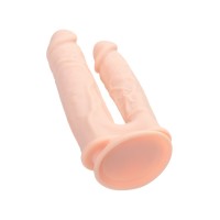 Фаллоимитатор для двойного проникновения RealStick Silicone Armie H, сайлекспан, телесный, 19 см