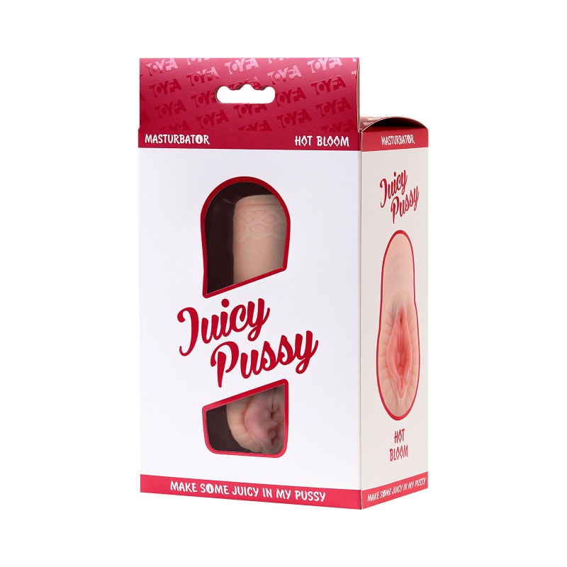 Мастурбатор реалистичный Juicy Pussy by TOYFA Hot Bloom, вагина, TPR, телесный, 15 см