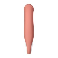 Нереалистичный вибратор Satisfyer Master, силикон, бежевый, 23,5 см.