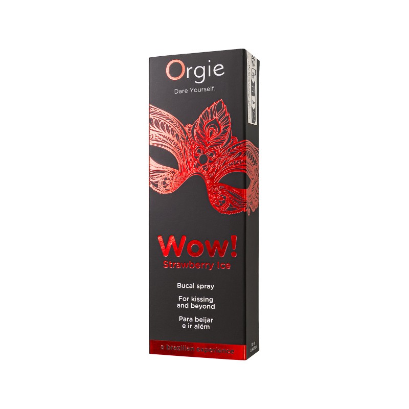 Оральный спрей с охлаждающим эффектом Orgie WOW! STRAWBERRY ICE Blowjob Spray, клубника, 10 мл