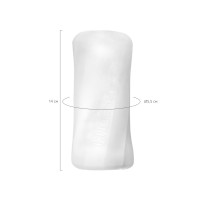 Мастурбатор нереалистичный MensMax XROSS BEADS×ROCK CLOSE, TPE, прозрачный, 14,2 см