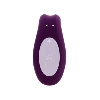 Многофункциональный стимулятор для пар Satisfyer Double Joy Connect App, силикон, фиолетовый, 18 см