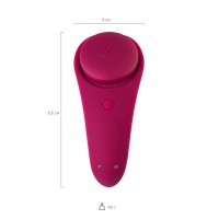 Вибромассажер Satisfyer Sexy Secret, Силикон, Красный, 8,5 см