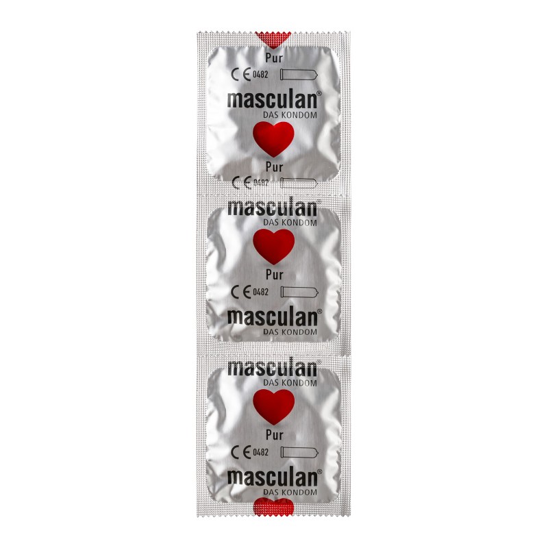 Презервативы masculan  Pur № 3 утонченные, 18,5 см, 5.3 см, 3 шт.