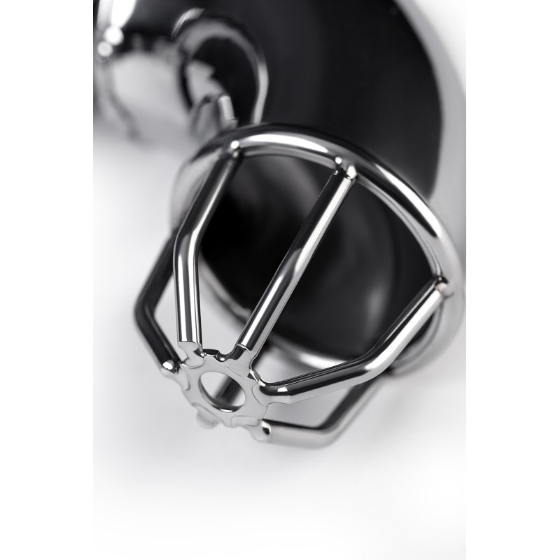 Пояс верности мужской TOYFA Metal с открытой головкой, серебряный, 13 см