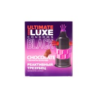 Презервативы Luxe, black ultimate, «Реактивный трезубец», шоколад, 18 см, 5,2 см, 1 шт.