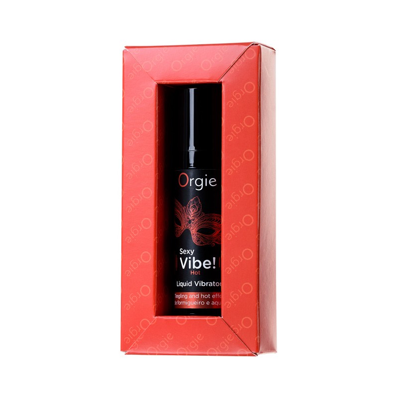 Гель для массажа ORGIE Sexy Vibe Hot с разогревающим и вибрирующим эффектом, 15 мл