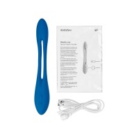 Гибкий вибратор с фиксацией формы Satisfyer Elastic Game, синий, 20 см