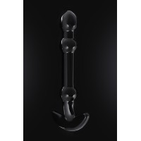 Нереалистичный фаллоимитатор Sexus Glass, стекло, черный, 19 см
