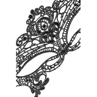 Маска нитяная Eromantica Queen, текстиль, черная, 31 см