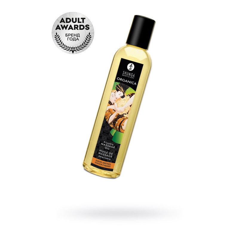 Масло массажное Shunga Organica «Миндальная сладость» (Almond Sweetness), 240 мл