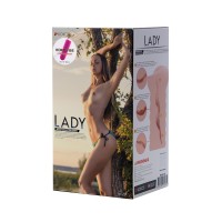Мастурбатор реалистичный с вибрацией KOKOS Three Sisters Lady, TPR, телесный, 18 см