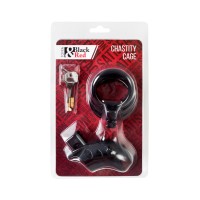 Пояс верности мужской Black&Red by TOYFA, ABS пластик, черный, 10 см
