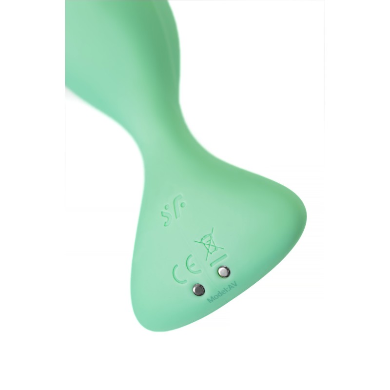 Анальная вибровтулка Satisfyer Trendsetter Connect App, зеленая, 11,3 см