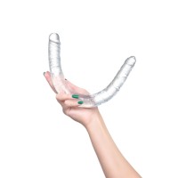 Фаллоимитатор двусторонний TOYFA Double Dildo, TPR, прозрачный, 40 см