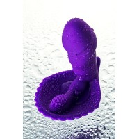 Вибратор TOYFA A-Toys с клиторальным стимулятором, силикон, фиолетовый, 12 см
