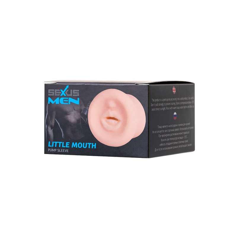 Насадка на помпу Sexus Men LITTLE MOUTH, TPE, телесный, 7,5 см
