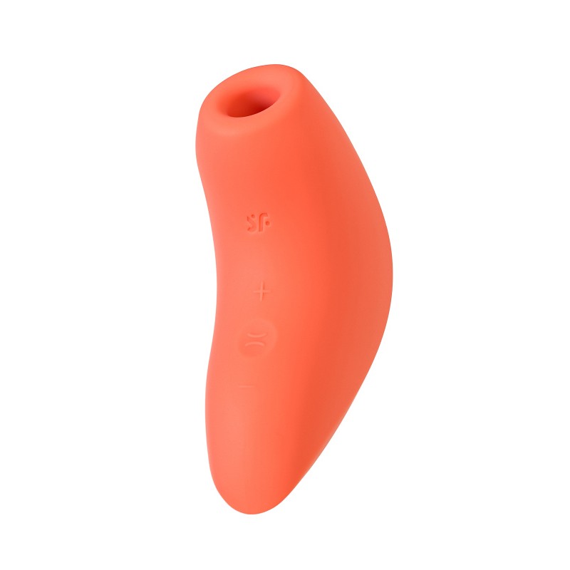 Вакуум-волновой стимулятор клитора Satisfyer Magnetic Deep Pulse, силикон, абрикосовый, 11,6 см