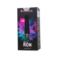 Вибратор Mystim Right on Ron с электростимуляцией, силикон, черный, 16,5 см