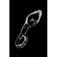 Анальная втулка Sexus Glass, стекло, прозрачная, 14,5 см, Ø 4 см