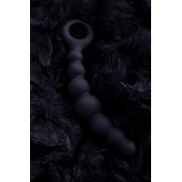 Анальный стимулятор POPO Pleasure by TOYFA Carina, водонепроницаемый, силикон, черный, 19 см, Ø 3 см