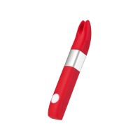 Вибратор клиторальный Qvibry 4Gb USB памяти, силикон, красный, 12 см