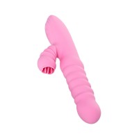 Вибратор JOS Lixy, с функцией Up&Down, силикон, розовый, 23 см