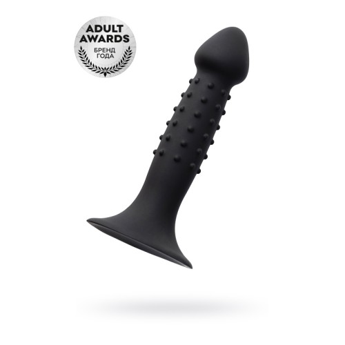 Анальный фаллоимитатор A-Toys by TOYFA Spikn, силикон, черный, 14 см